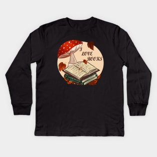 I love books Kids Long Sleeve T-Shirt